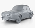 Renault Ondine (Dauphine) 1956-1967 3Dモデル clay render