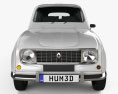 Renault 4 (R4) hatchback 1974 Modelo 3D vista frontal