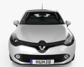 Renault Clio IV 2016 Modelo 3D vista frontal