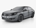 Renault Talisman 2016 Modello 3D wire render