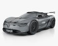 Renault Alpine A110-50 2014 3Dモデル wire render