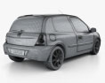 Renault Clio Mk2 трехдверный 2012 3D модель