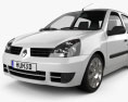 Renault Clio Mk2 5ドア 2012 3Dモデル