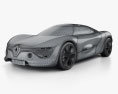 Renault DeZir with HQ interior 2015 3d model wire render