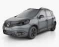Renault Scenic XMOD 2016 3D 모델  wire render