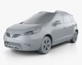 Renault Scenic XMOD 2016 3D 모델  clay render