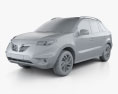 Renault Koleos 2016 3D модель clay render