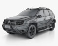 Renault Duster (BR) 2013 3D模型 wire render