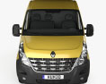 Renault Master Passenger Van 2014 3D模型 正面图