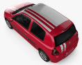Renault Clio Mercosur Sport 3 puertas hatchback 2013 Modelo 3D vista superior