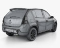 Renault Sandero GT Line 인테리어 가 있는 2015 3D 모델 