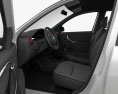 Renault Sandero GT Line com interior 2015 Modelo 3d assentos