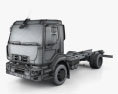 Renault D 14 Chassis Truck 2016 3d model wire render