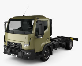 Renault D 7.5 Chassis Truck 2016 3D model