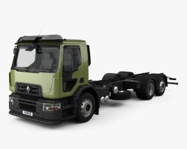 Renault D Wide Chassis Truck 2016 3D model