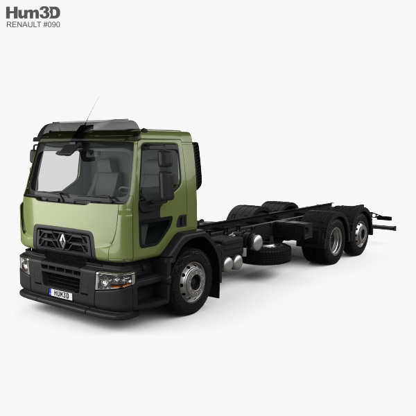 Renault D Wide Chassis Truck 2016 3D model