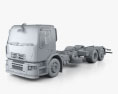 Renault D Wide Chassis Truck 2016 3d model clay render