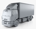 Renault Premium Distribution Hybrys Box Truck 2014 3d model clay render