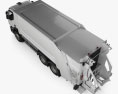 Renault Premium Distribution Hybrys Müllwagen 2014 3D-Modell Draufsicht
