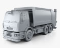 Renault Premium Distribution Hybrys Müllwagen 2014 3D-Modell clay render