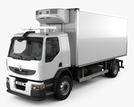 Renault Premium Distribution 냉장고 트럭 2014 3D 모델 