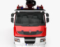 Renault Premium Lander 消防车 2011 3D模型 正面图