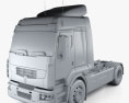 Renault Premium Route Tractor Truck 2014 3d model clay render