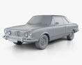 Renault IKA Torino Coupe 1976 3d model clay render