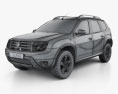 Renault Duster 2013 3D-Modell wire render