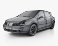 Renault Vel Satis 2009 3D 모델  wire render