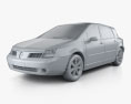 Renault Vel Satis 2009 3Dモデル clay render