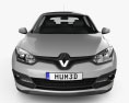 Renault Megane 해치백 2017 3D 모델  front view