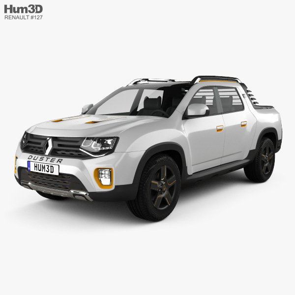 Renault Duster Oroch 概念 2018 3Dモデル