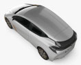 Renault Eolab 2015 Modello 3D vista dall'alto
