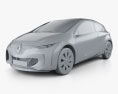 Renault Eolab 2015 3D 모델  clay render