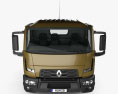 Renault D 7.5 Camion Telaio con interni 2013 Modello 3D vista frontale