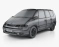 Renault Espace 2002 3D-Modell wire render