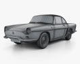 Renault Floride 1962 3Dモデル wire render