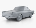 Renault Floride 1962 3D 모델  clay render