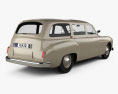 Renault Fregate wagon 1956 3D模型 后视图