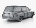 Renault Fregate wagon 1956 3D 모델 