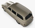 Renault Fregate wagon 1956 3D 모델  top view