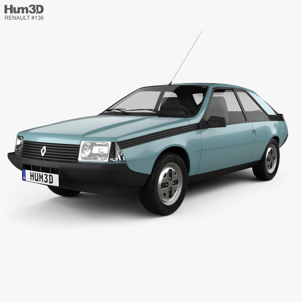 Renault Fuego 1980 Modello 3D