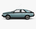 Renault Fuego 1980 3D 모델  side view