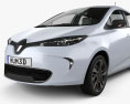 Renault ZOE 인테리어 가 있는 2016 3D 모델 