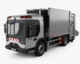 3D model of Renault Access Garbage Truck 2013