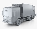 Renault Access Garbage Truck 2013 3d model clay render
