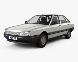 Renault 21 HQインテリアと 1986 3Dモデル