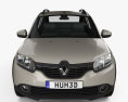 Renault Sandero Stepway 2017 Modello 3D vista frontale