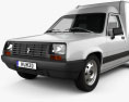Renault Express with HQ interior 1991 3d model